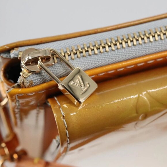 LOUIS VUITTON Monogram Vernis Motto Accessory Pouch Gris M91030 LV Auth 102106 - Picture 9 of 16